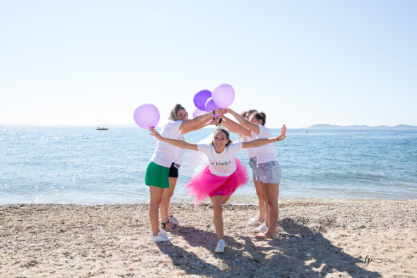 Petit pont pour un EVJF avec Laurence Pouget photographie à Sanary sur mer proche de Toulon
